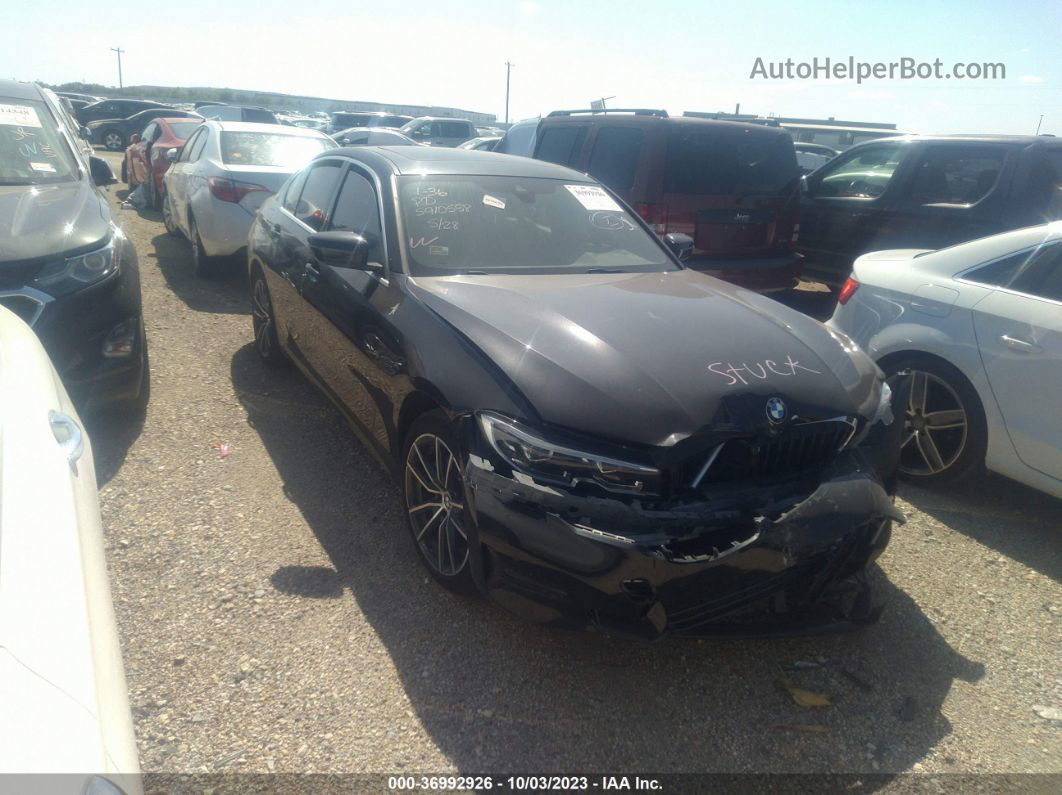 2020 Bmw 3 Series 330i Black vin: 3MW5R1J06L8B36155