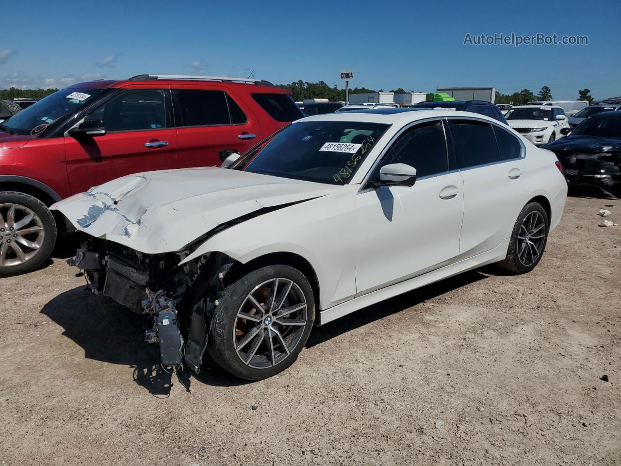 2020 Bmw 330i  White vin: 3MW5R1J07L8B34186