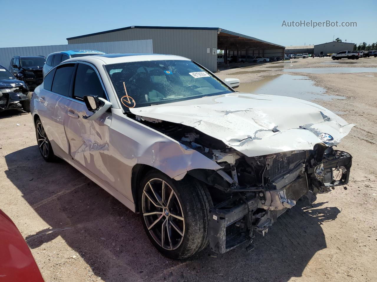 2020 Bmw 330i  White vin: 3MW5R1J07L8B34186