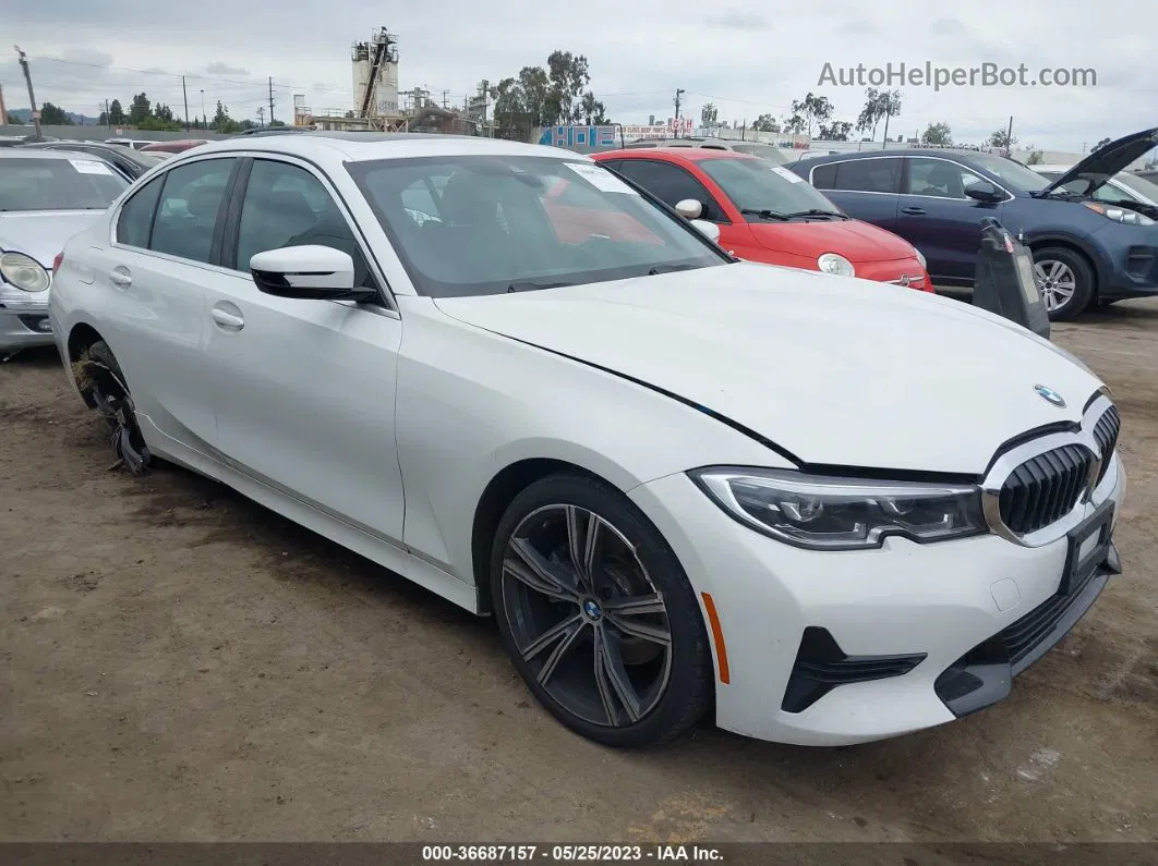 2021 Bmw 3 Series 330i White vin: 3MW5R1J07M8B68078