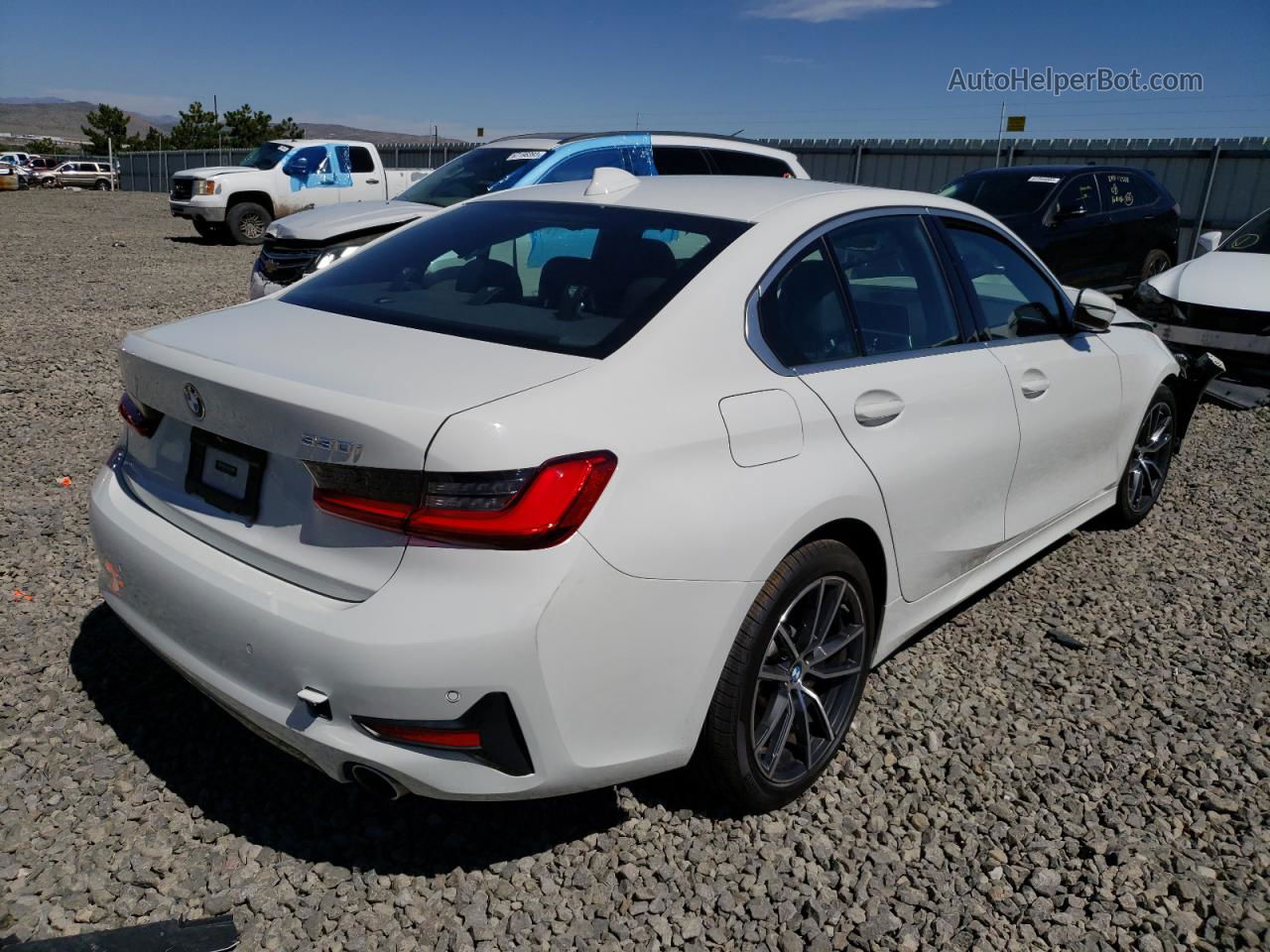 2020 Bmw 330i  White vin: 3MW5R1J08L8B12858