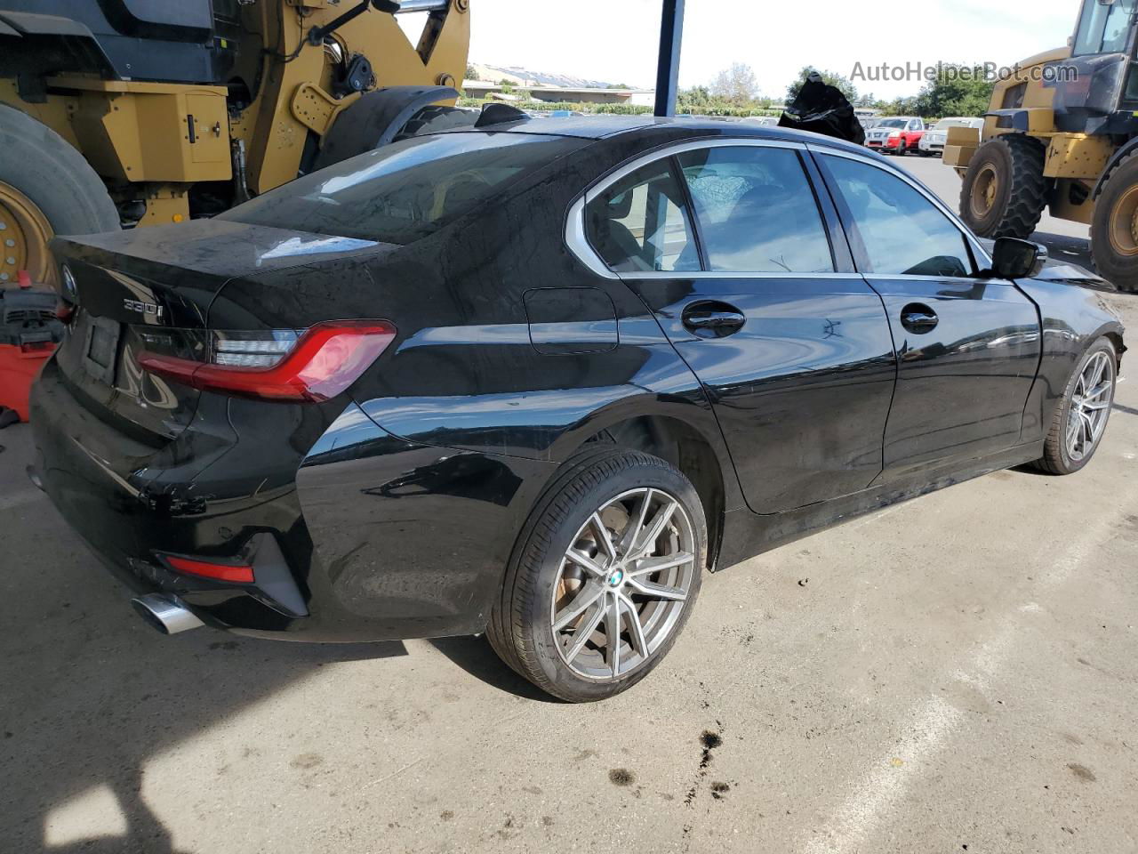 2020 Bmw 330i  Black vin: 3MW5R1J08L8B24105