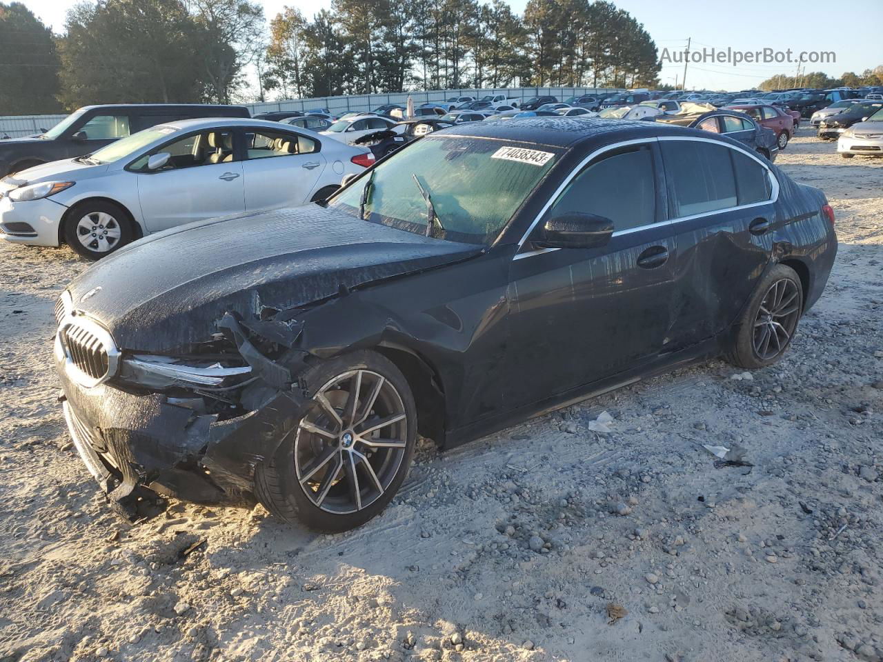 2020 Bmw 330i  Black vin: 3MW5R1J09L8B07295