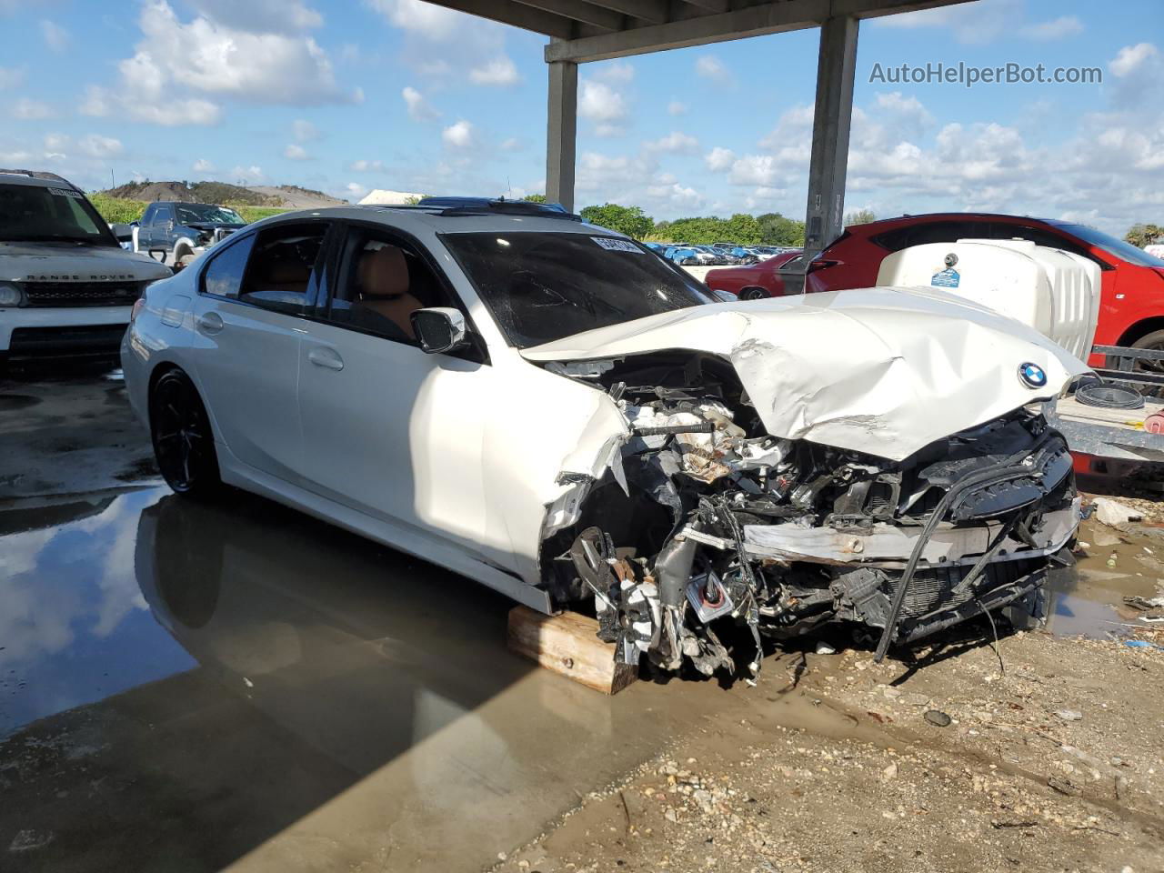 2020 Bmw 330i  White vin: 3MW5R1J09L8B08883