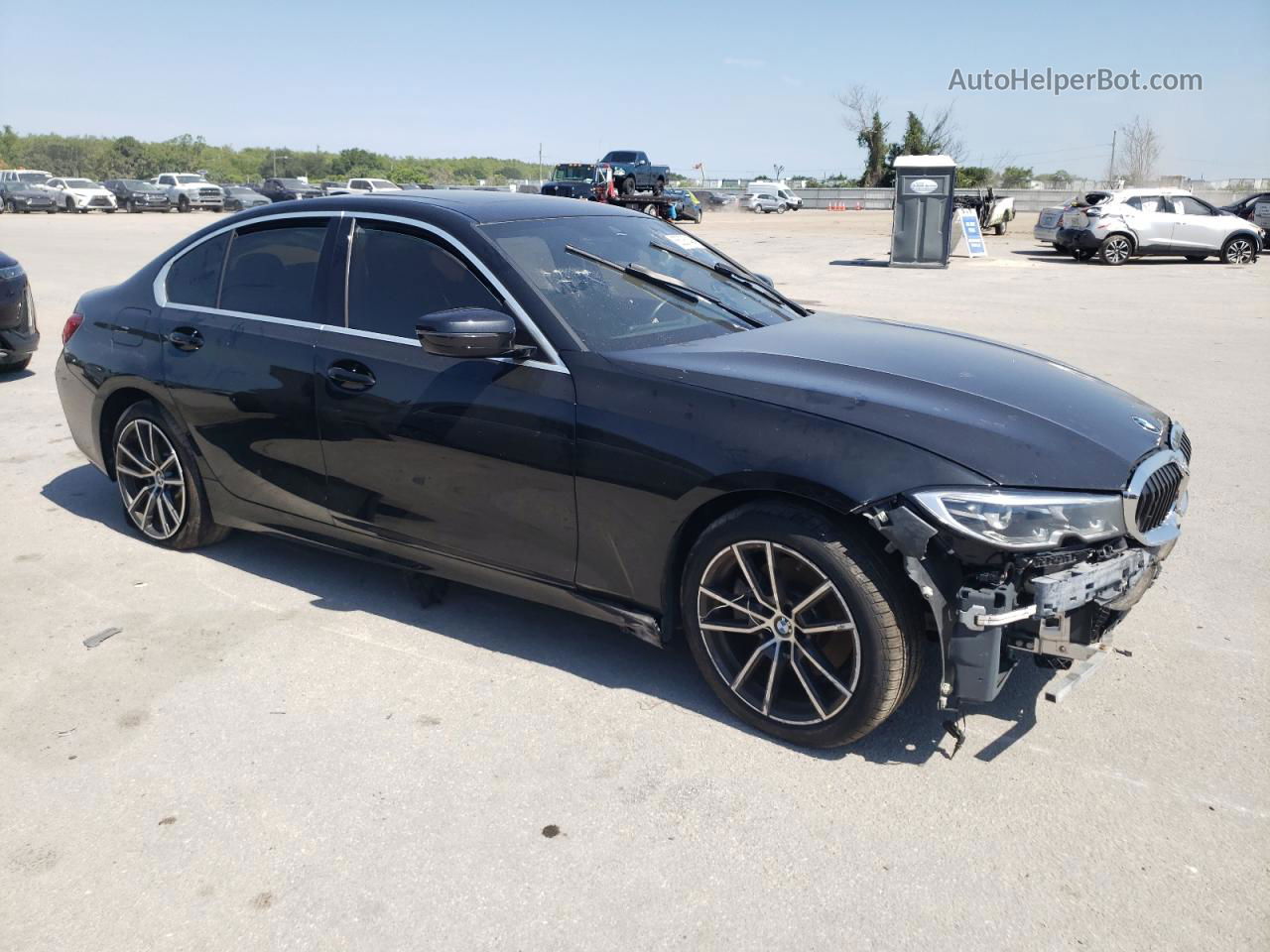 2020 Bmw 330i  Черный vin: 3MW5R1J0XL8B22288