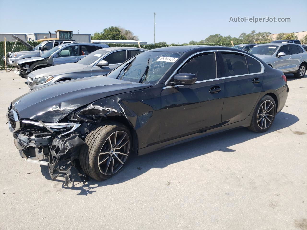 2020 Bmw 330i  Черный vin: 3MW5R1J0XL8B22288