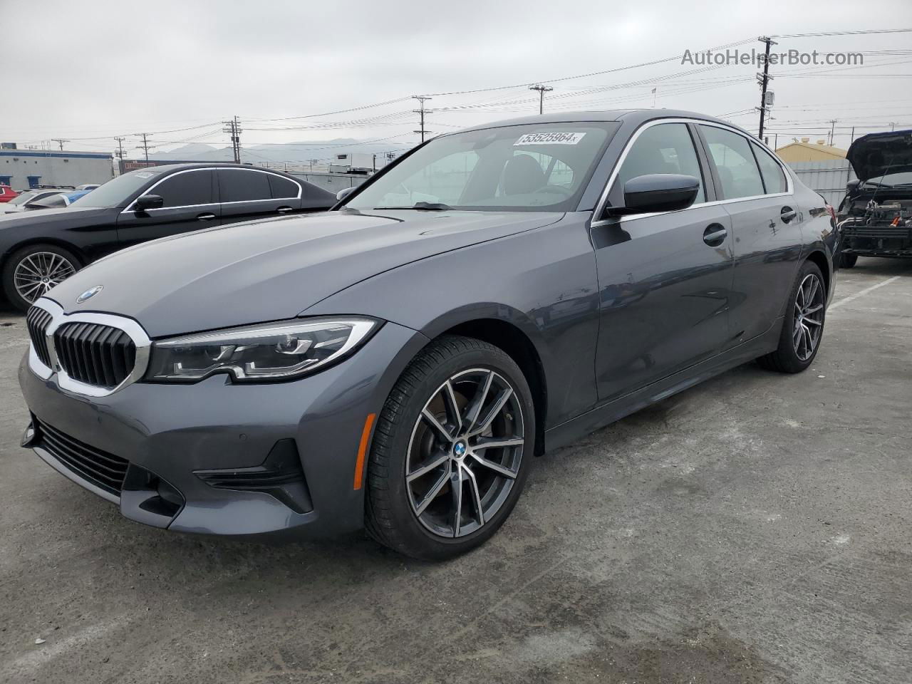 2020 Bmw 330i  Gray vin: 3MW5R1J0XL8B26258