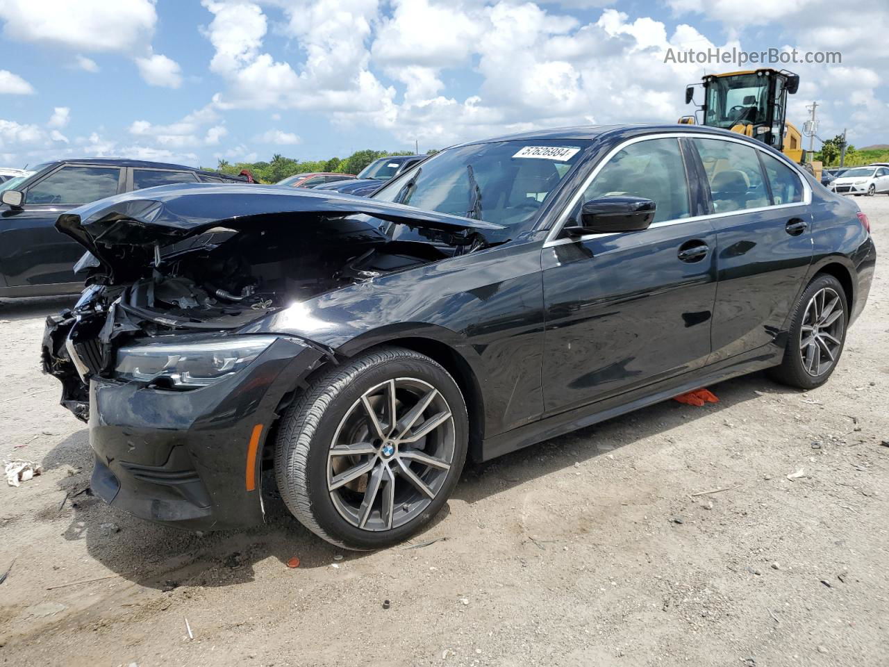 2020 Bmw 330i  Black vin: 3MW5R1J0XL8B29385