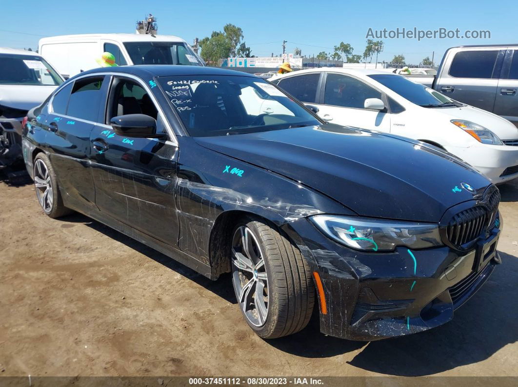 2020 Bmw 3 Series 330i Черный vin: 3MW5R1J0XL8B36482