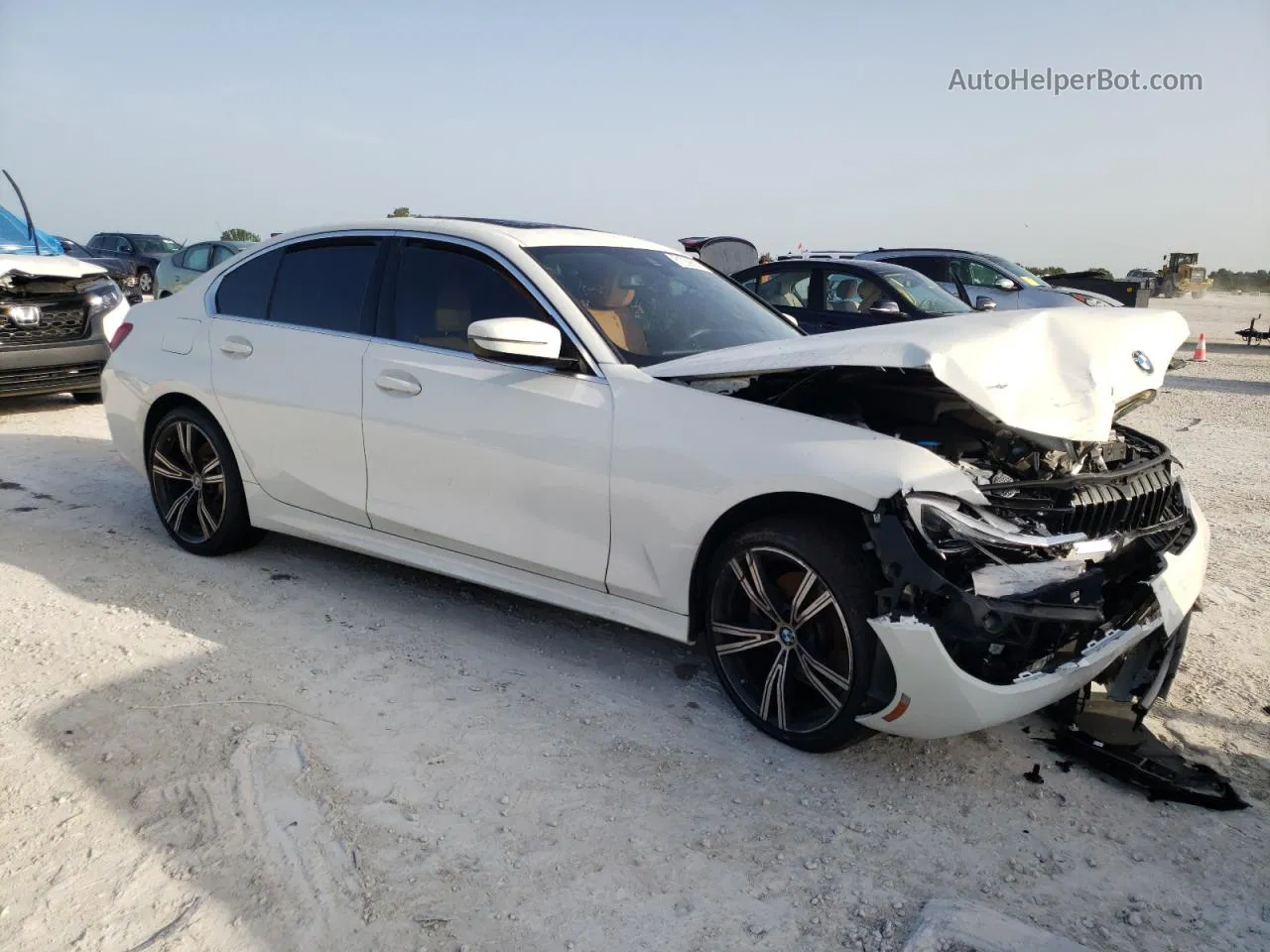 2021 Bmw 330i  White vin: 3MW5R1J0XM8C11148