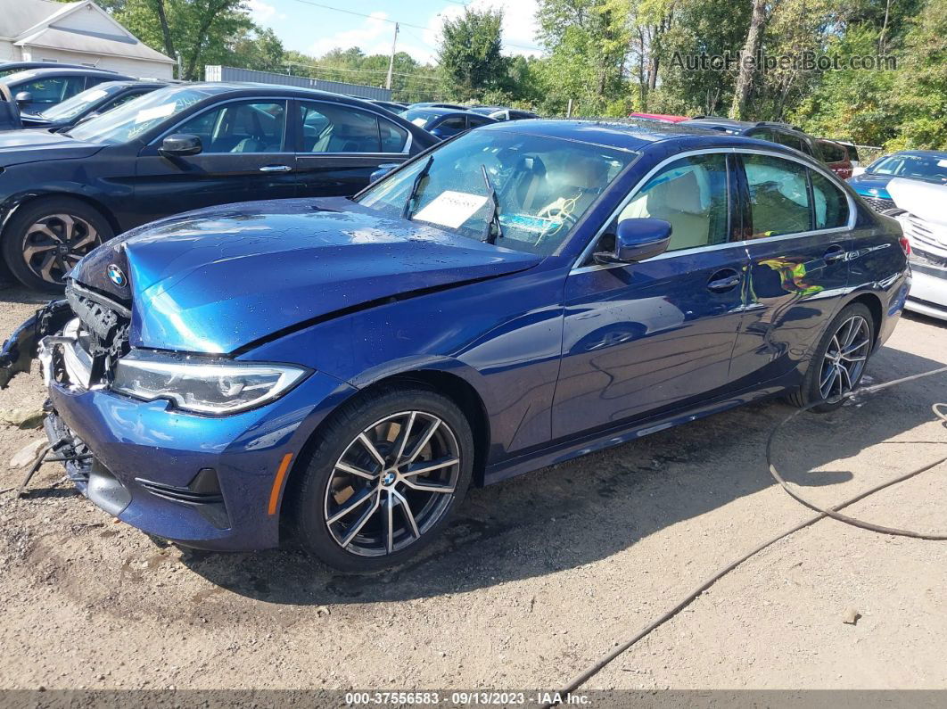 2020 Bmw 3 Series 330i Xdrive Blue vin: 3MW5R7J04L8B11242