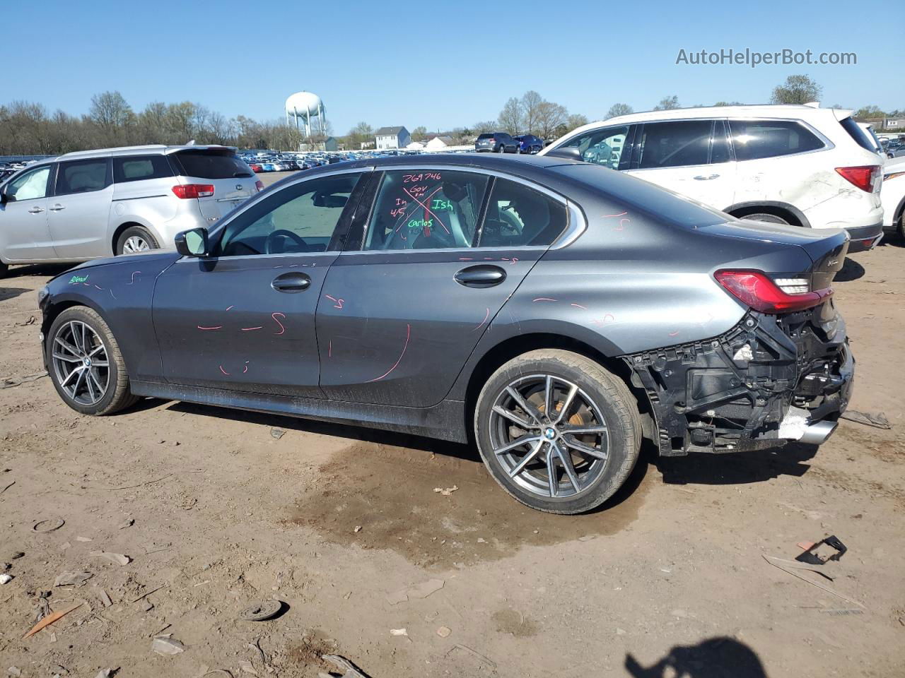 2020 Bmw 330xi  Charcoal vin: 3MW5R7J04L8B18045