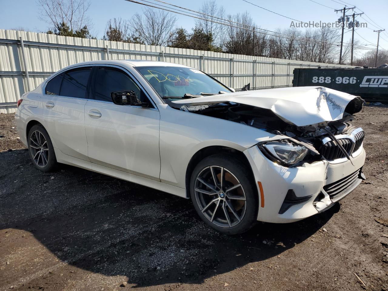 2020 Bmw 330xi  White vin: 3MW5R7J04L8B31409