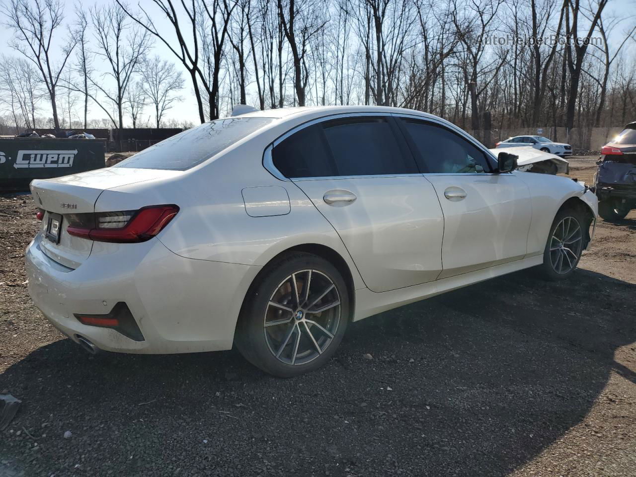 2020 Bmw 330xi  White vin: 3MW5R7J04L8B31409