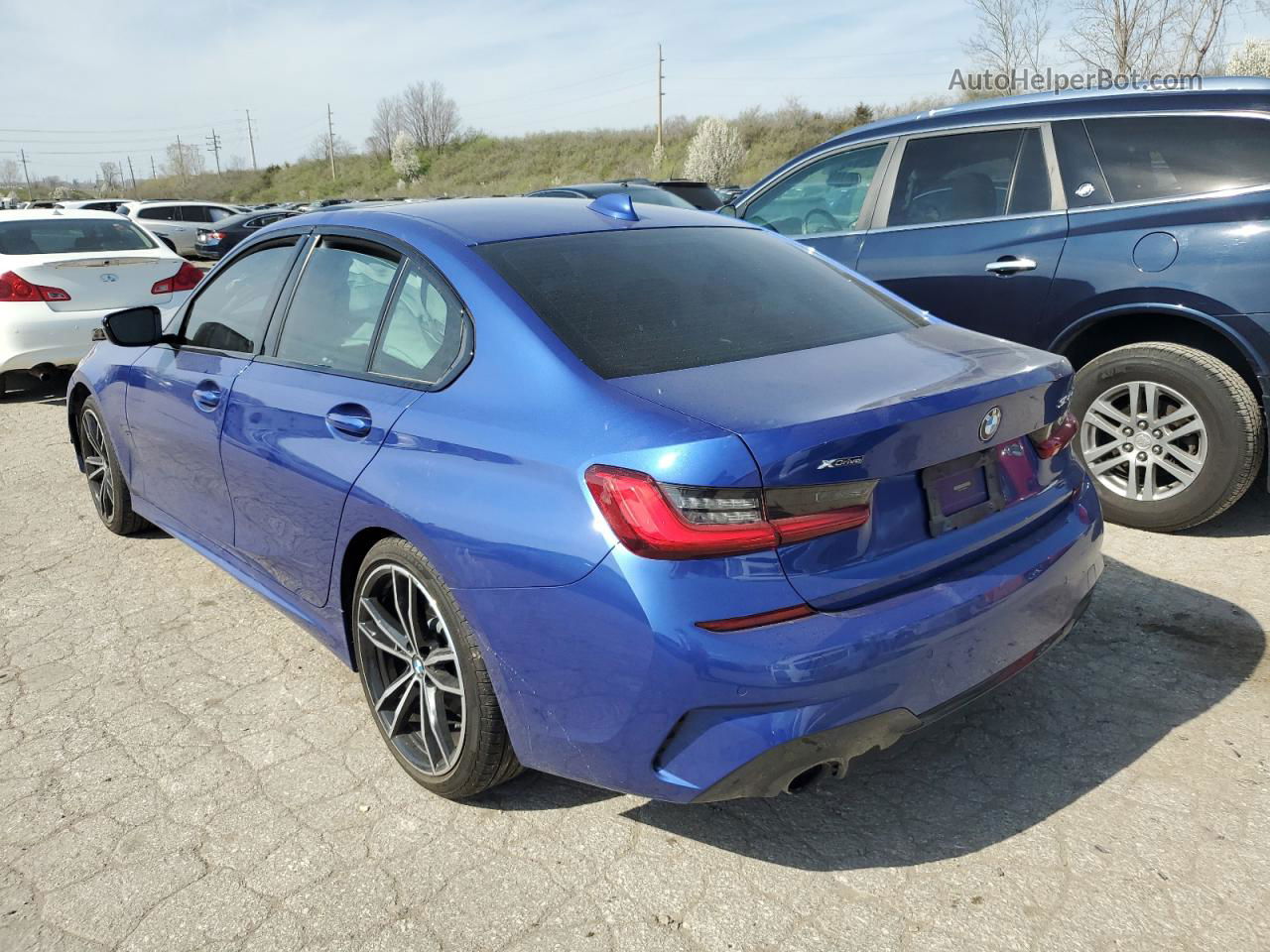 2020 Bmw 330xi  Blue vin: 3MW5R7J04L8B40658