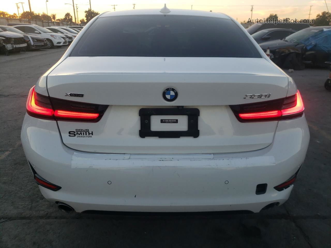 2020 Bmw 330xi  White vin: 3MW5R7J05L8B06051