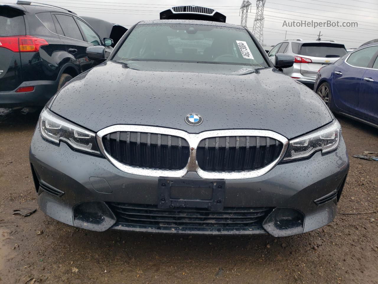 2020 Bmw 330xi  Gray vin: 3MW5R7J05L8B11377