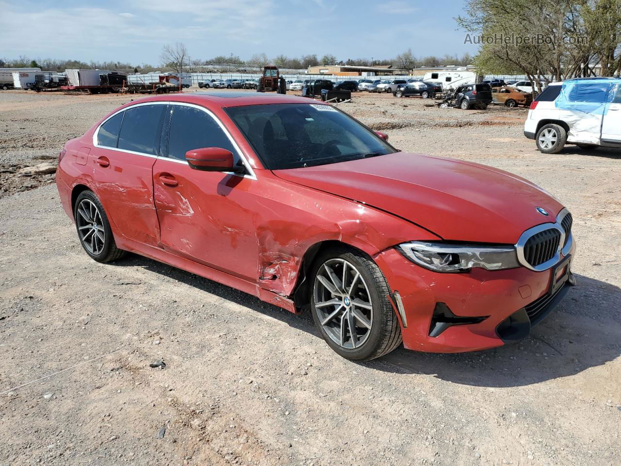 2020 Bmw 330xi  Red vin: 3MW5R7J05L8B24761