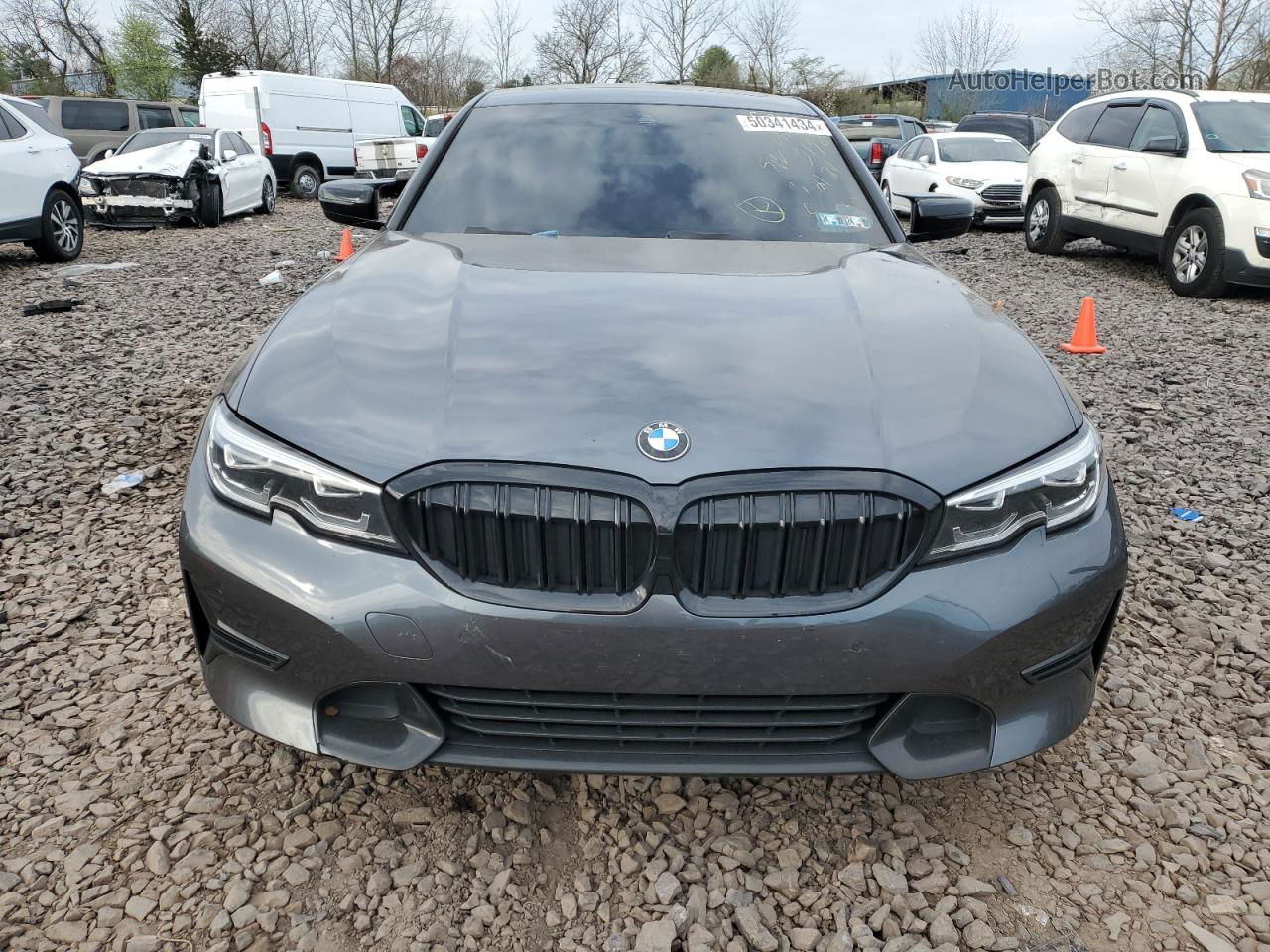 2021 Bmw 330xi  Gray vin: 3MW5R7J05M8B78076