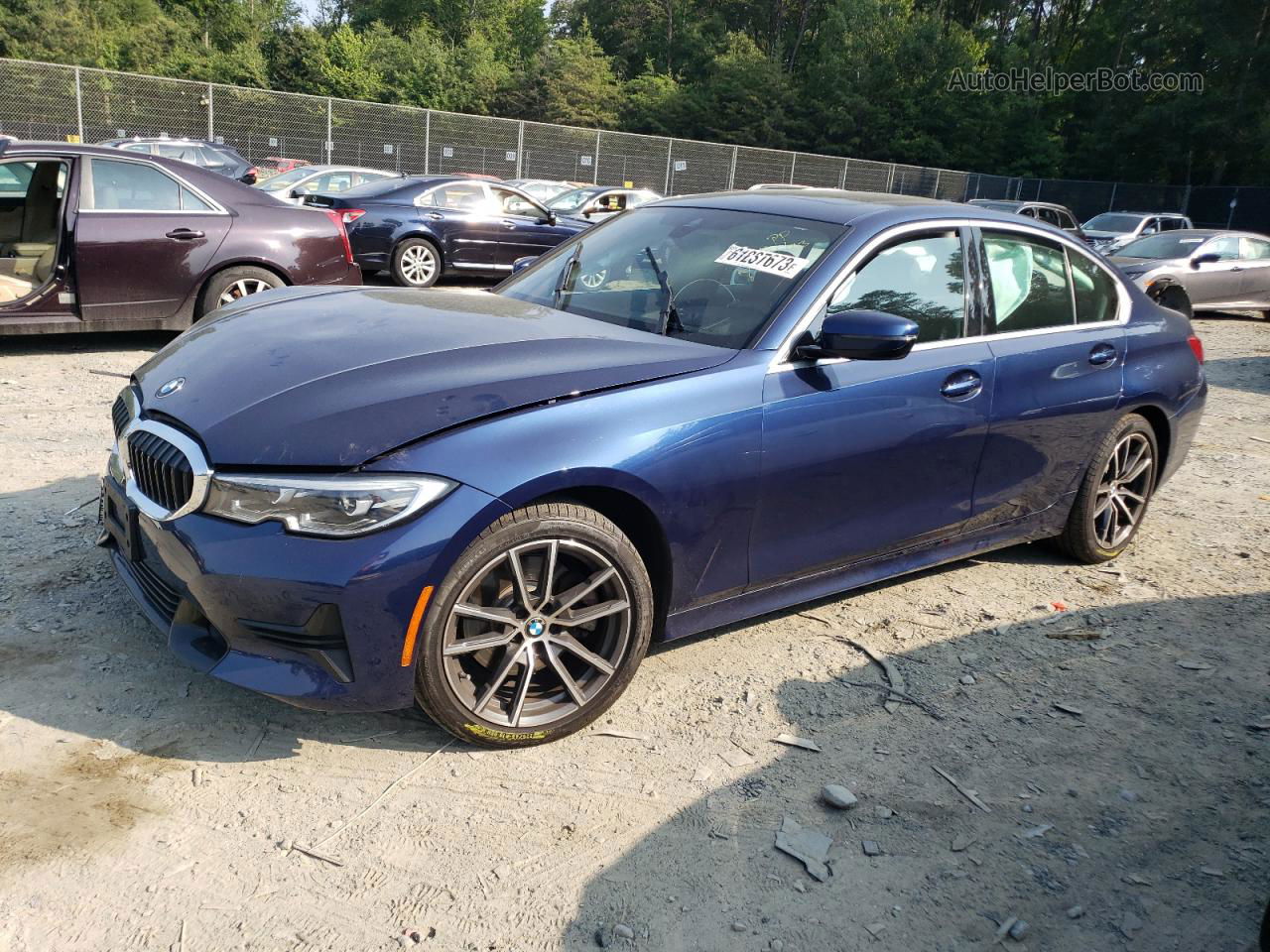 2020 Bmw 330xi  Blue vin: 3MW5R7J07L8B07704