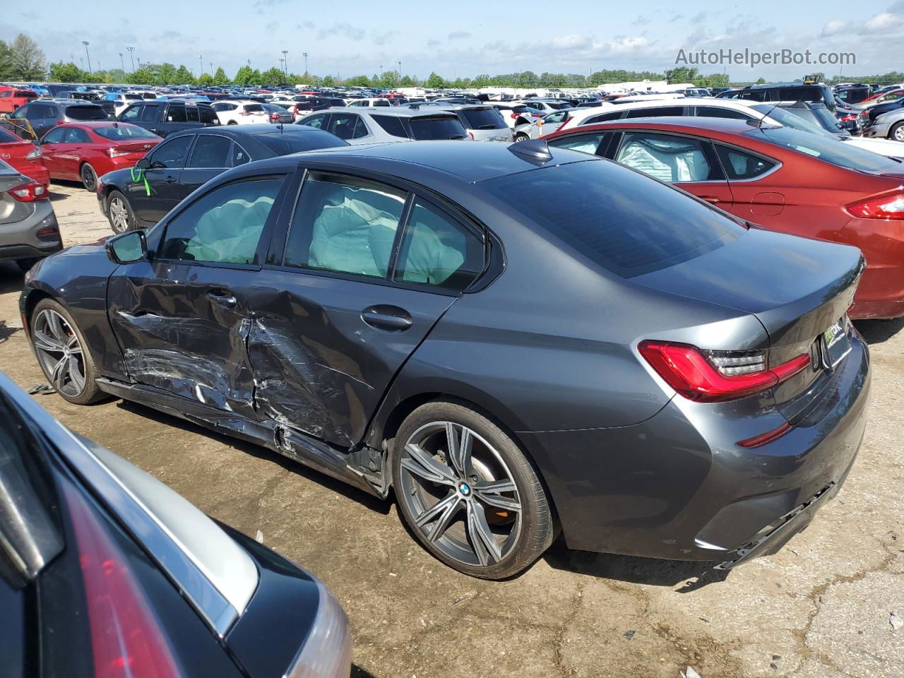 2020 Bmw 330xi  Gray vin: 3MW5R7J07L8B16399