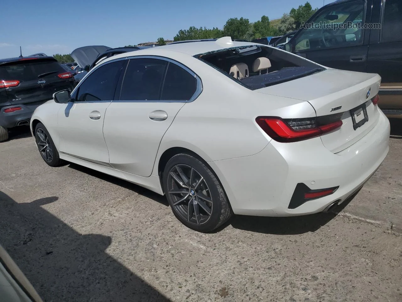 2020 Bmw 330xi  White vin: 3MW5R7J07L8B22929