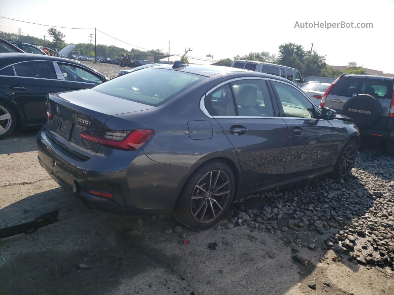 2021 Bmw 330xi  Серый vin: 3MW5R7J07M8B76099