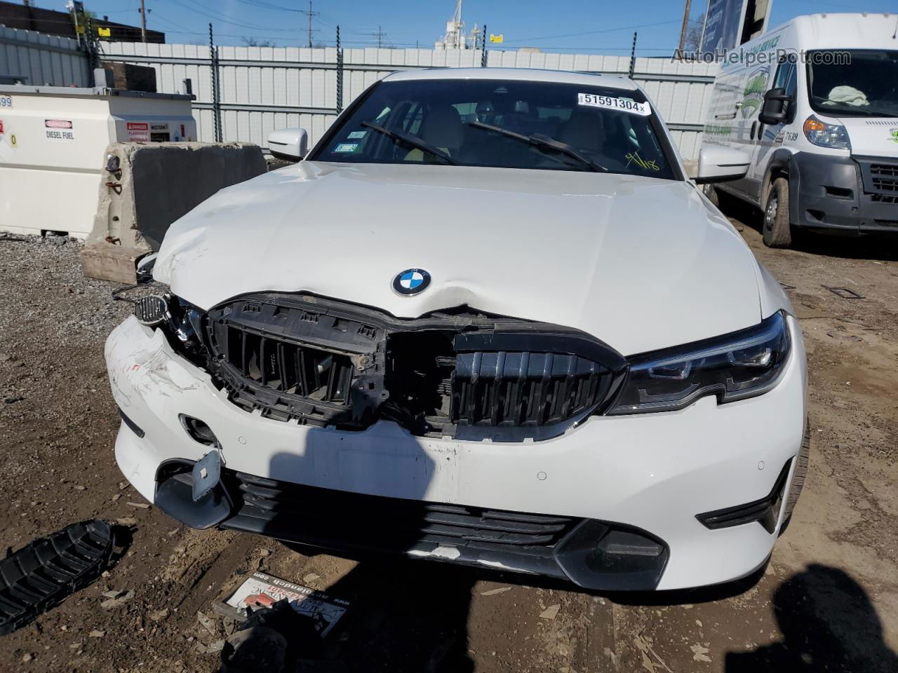 2020 Bmw 330xi  White vin: 3MW5R7J08L8B11440