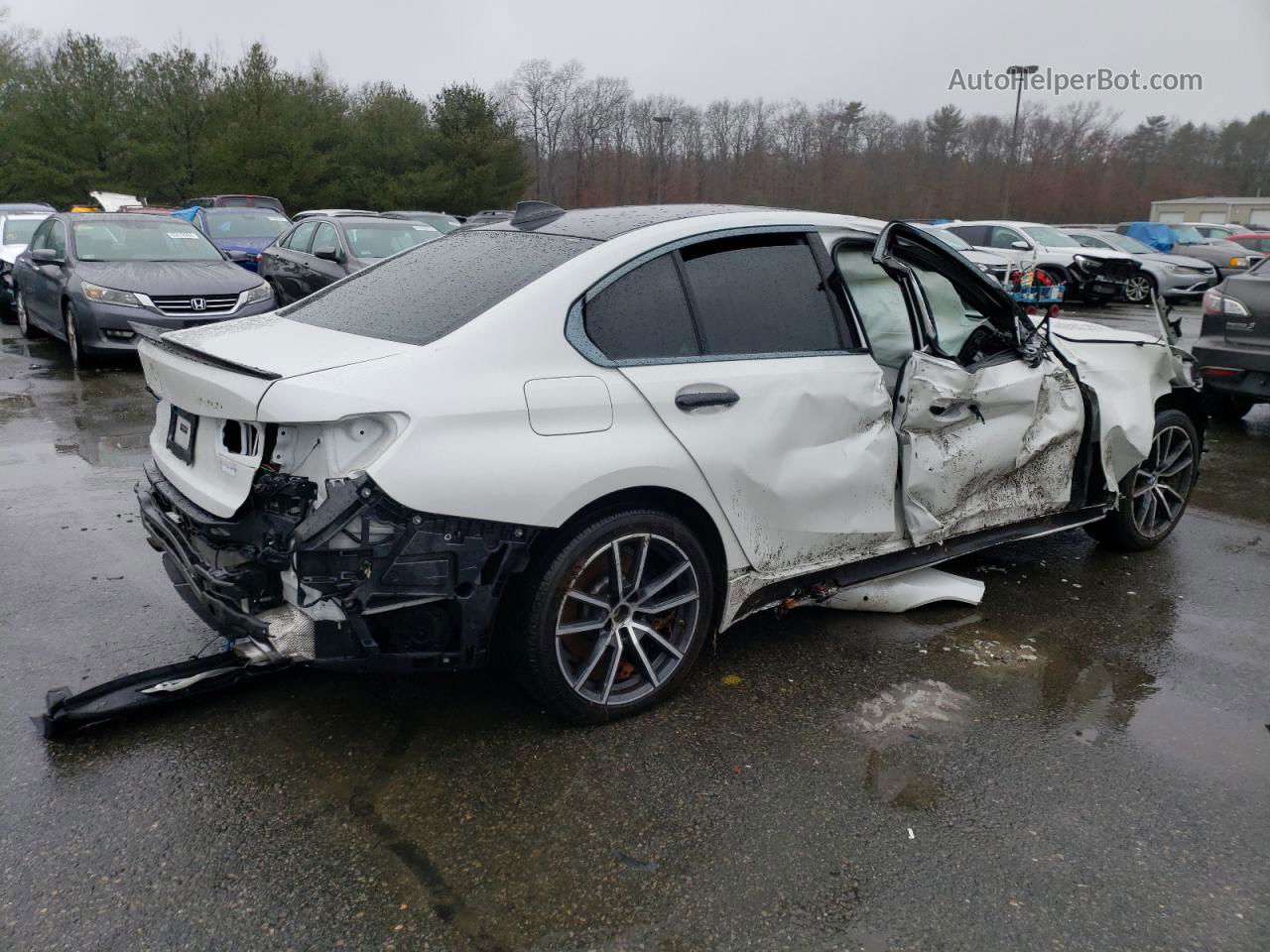 2020 Bmw 330xi  White vin: 3MW5R7J08L8B19408