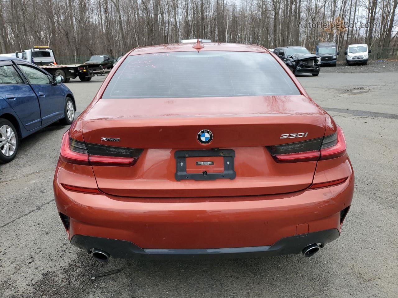 2020 Bmw 330xi  Orange vin: 3MW5R7J08L8B26469