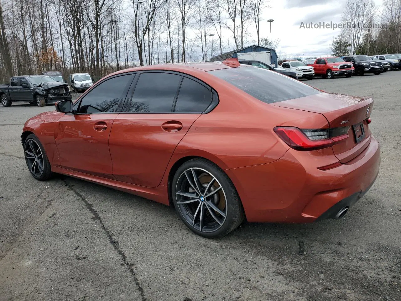 2020 Bmw 330xi  Orange vin: 3MW5R7J08L8B26469