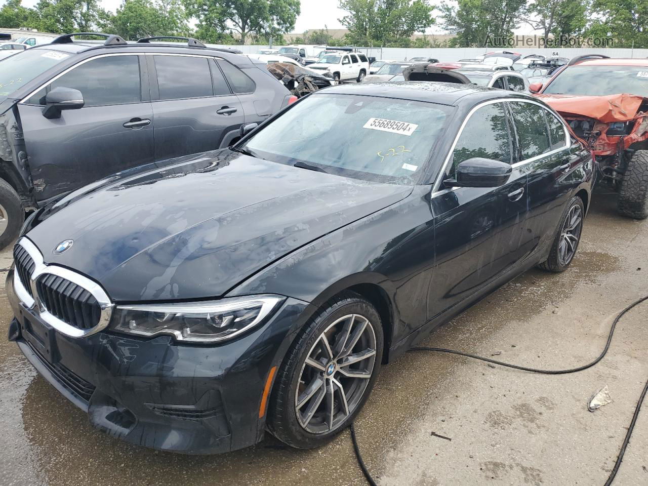 2020 Bmw 330xi  Black vin: 3MW5R7J09L8B37156