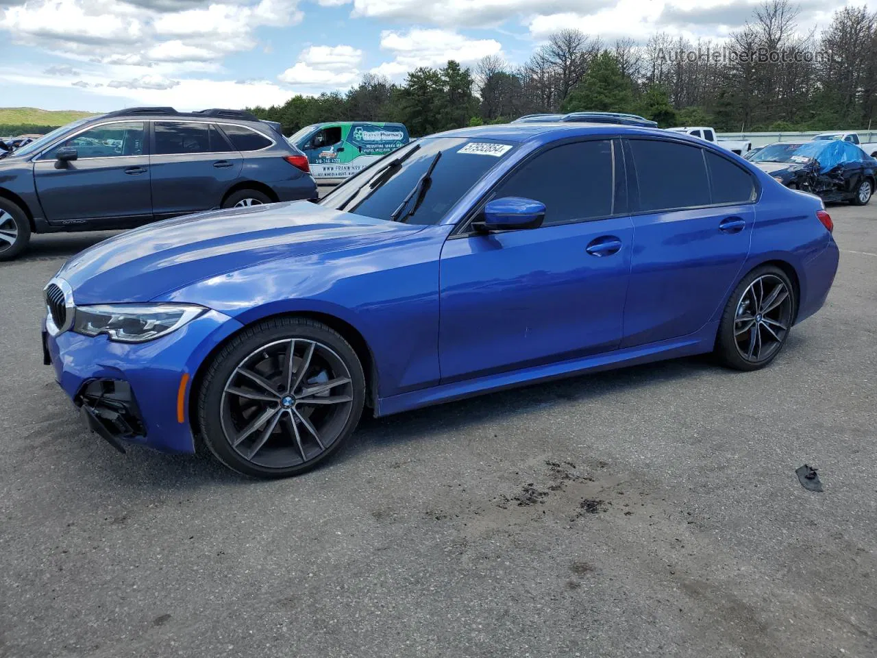 2020 Bmw 330xi  Blue vin: 3MW5R7J09L8B45208