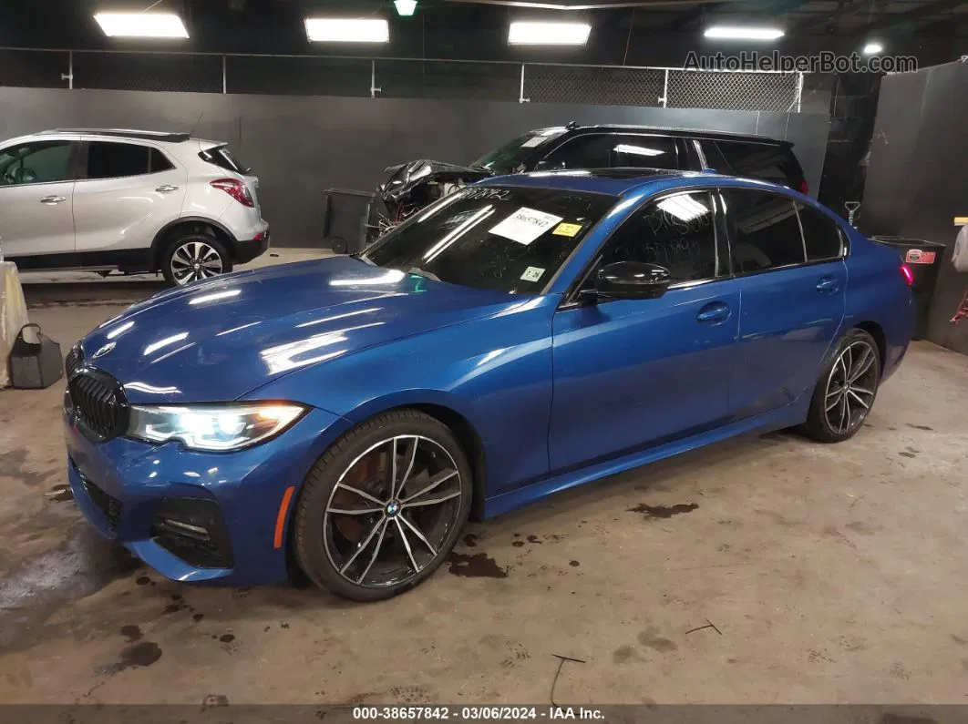 2021 Bmw 330i Xdrive Blue vin: 3MW5R7J0XM8C14392