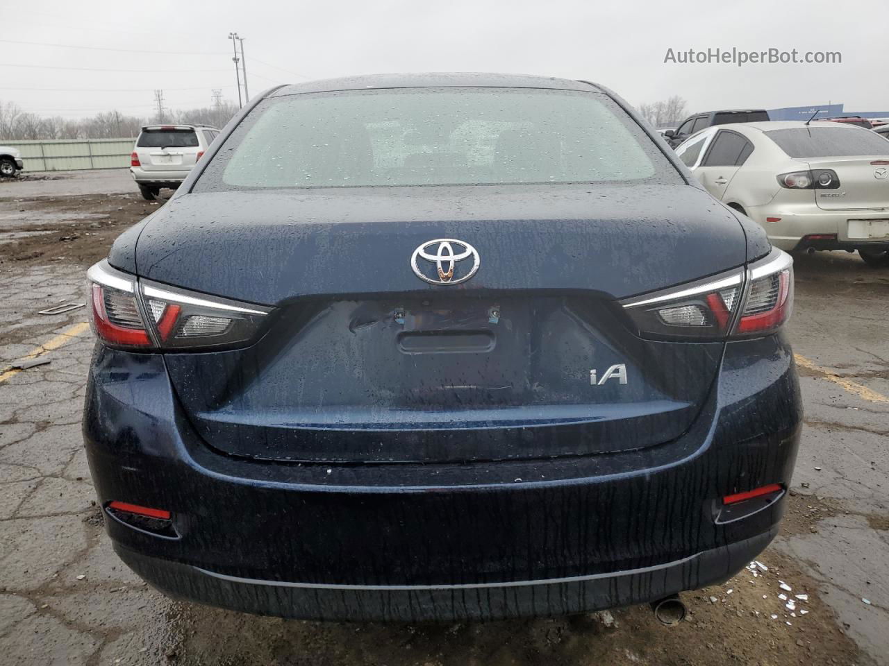 2018 Toyota Yaris Ia  Blue vin: 3MYDLBYV0JY304359