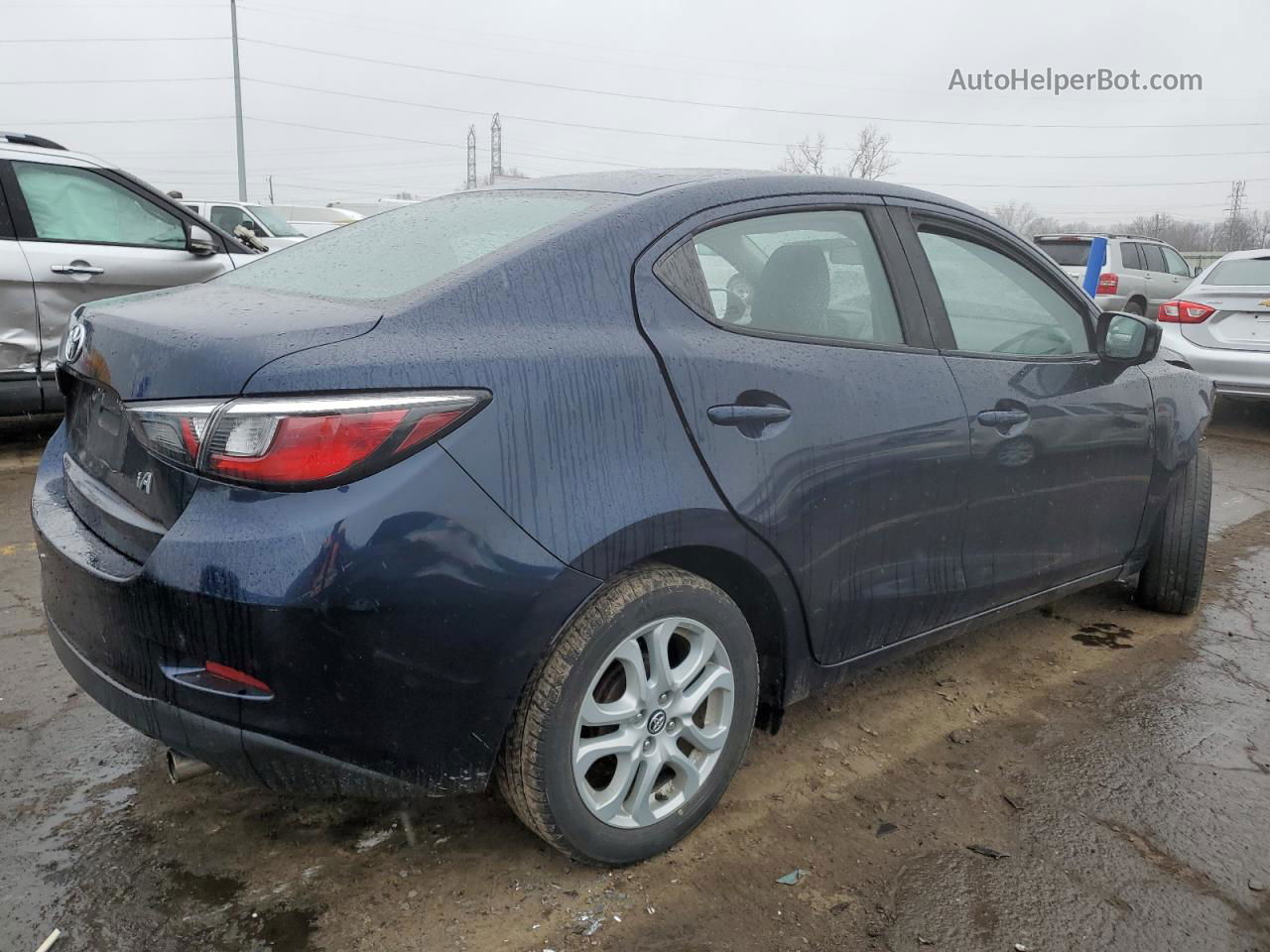 2018 Toyota Yaris Ia  Blue vin: 3MYDLBYV0JY304359