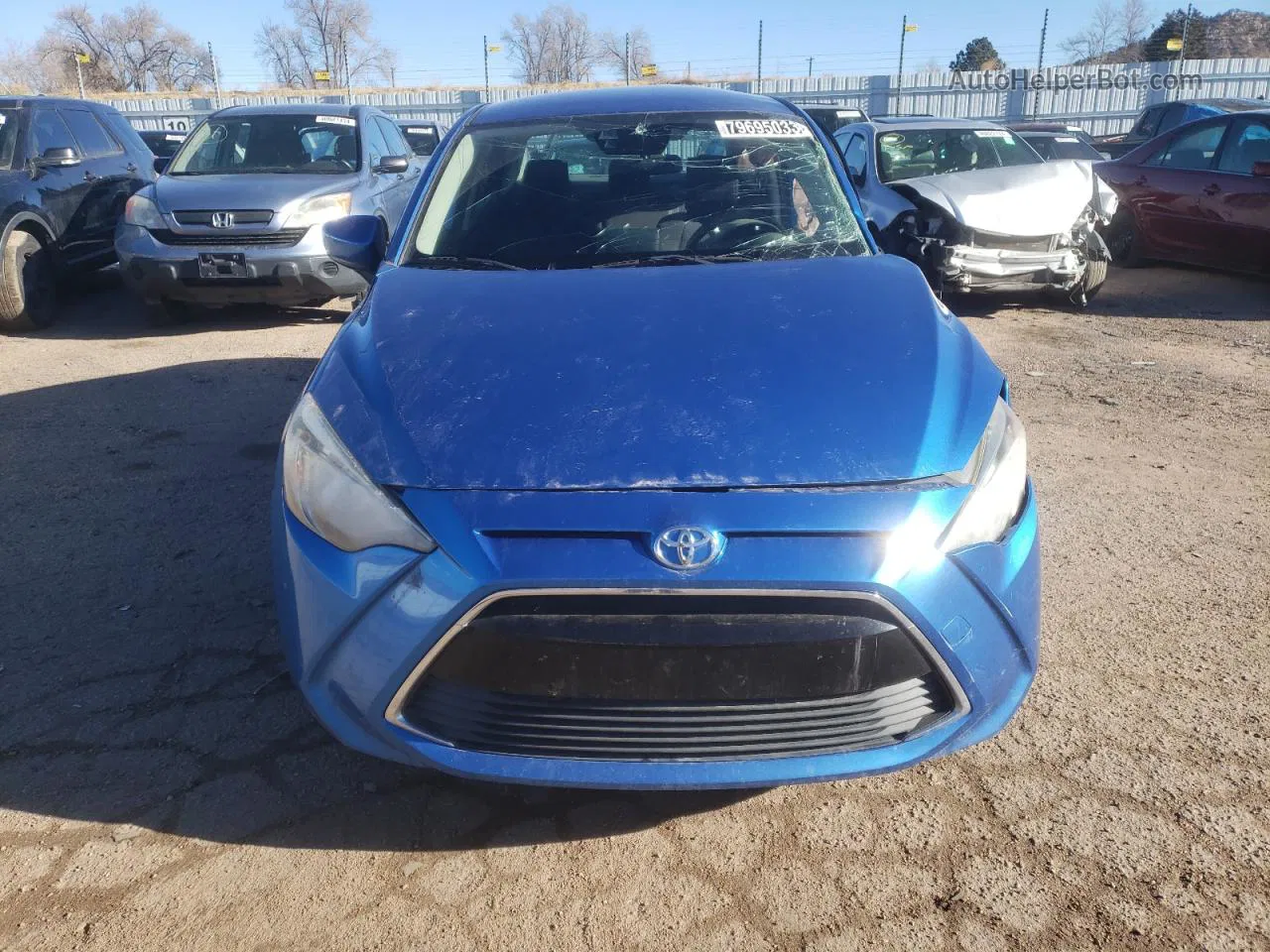 2018 Toyota Yaris Ia Blue vin: 3MYDLBYV0JY319167