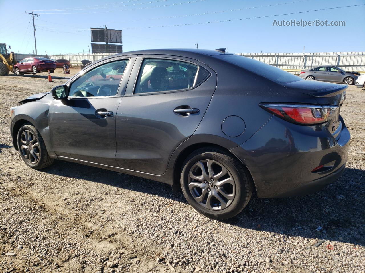 2019 Toyota Yaris L Gray vin: 3MYDLBYV0KY518320