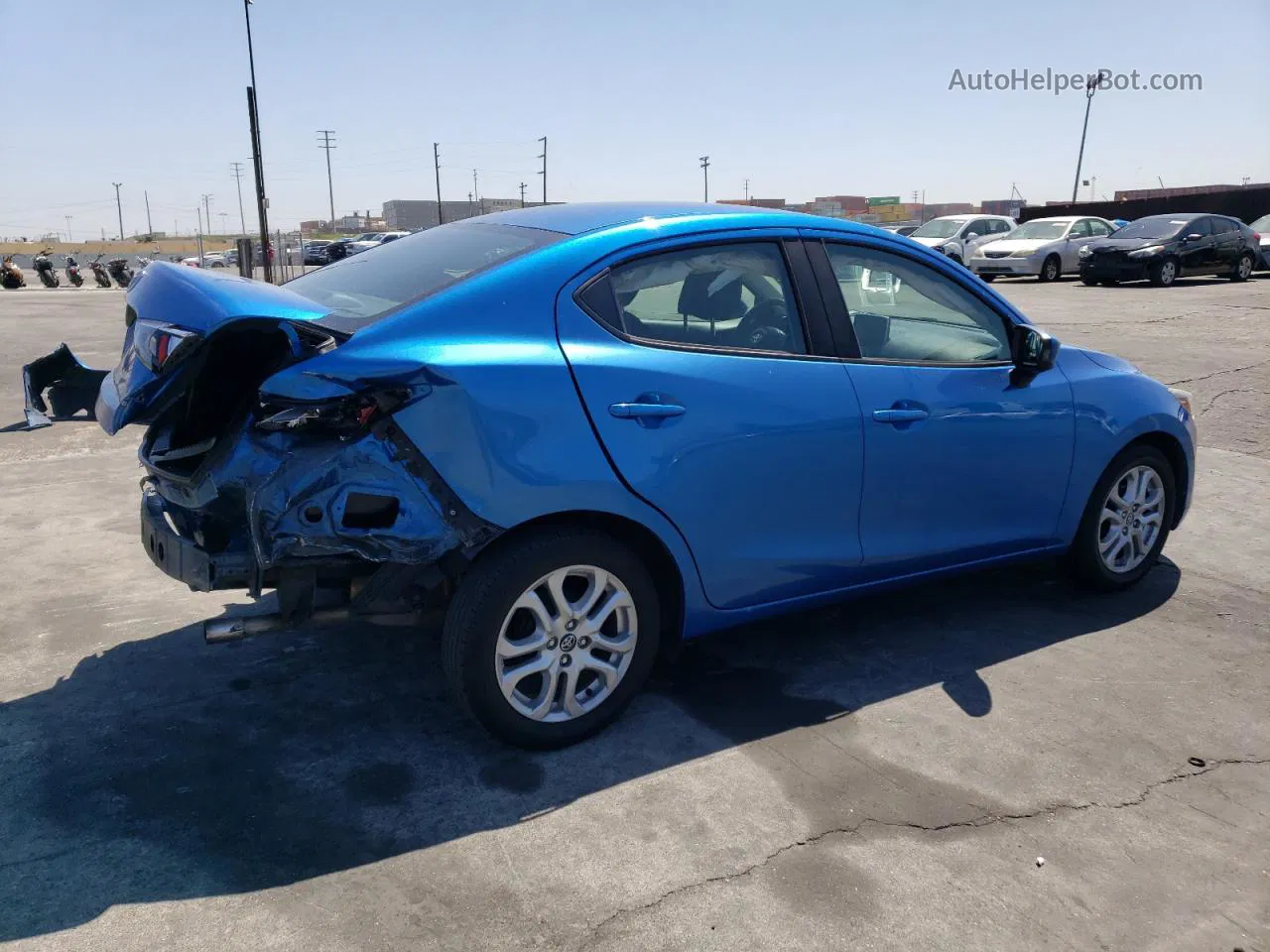 2018 Toyota Yaris Ia  Blue vin: 3MYDLBYV1JY301406