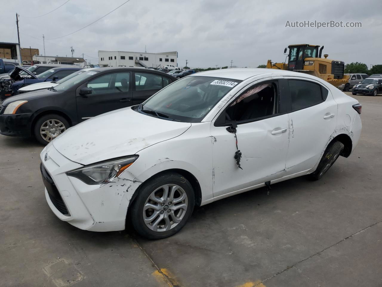 2018 Toyota Yaris Ia  White vin: 3MYDLBYV1JY307531