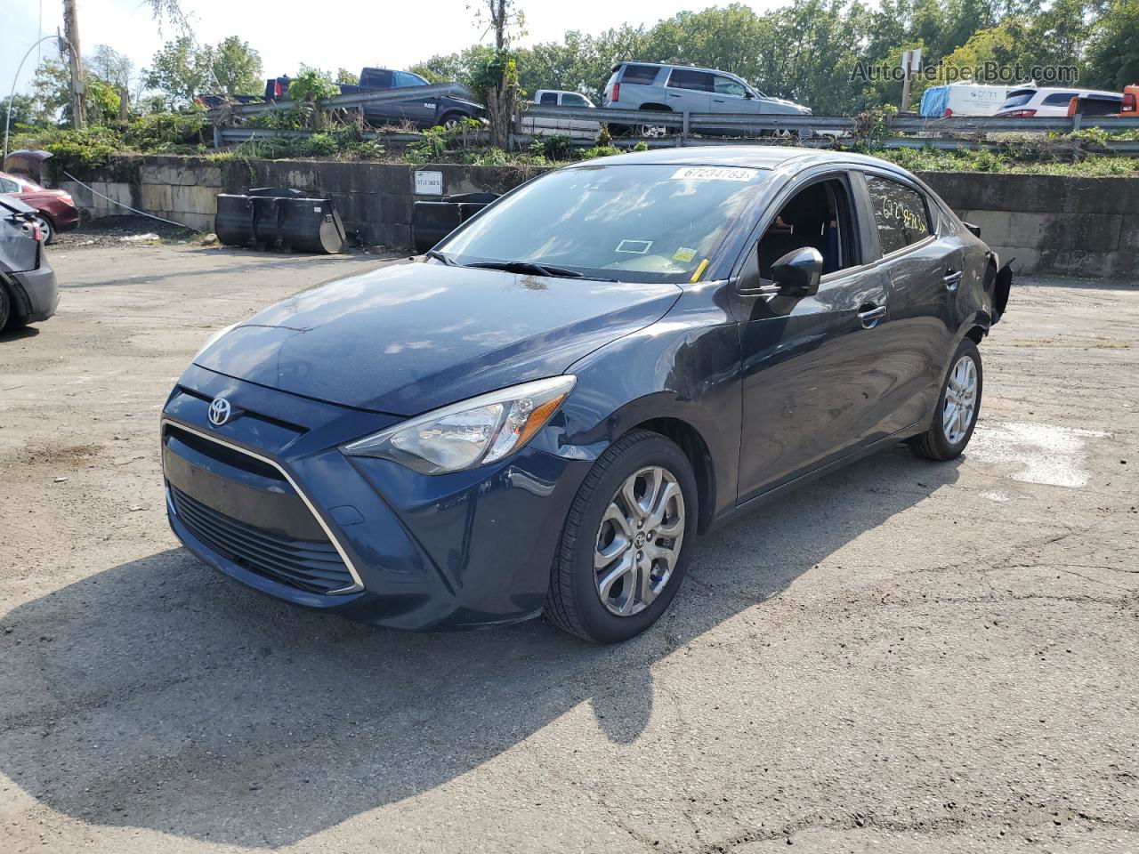 2018 Toyota Yaris Ia  Blue vin: 3MYDLBYV1JY308761