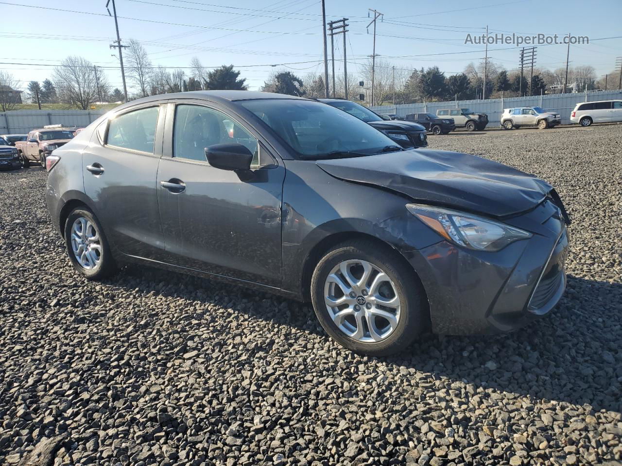 2018 Toyota Yaris Ia  Charcoal vin: 3MYDLBYV1JY310607