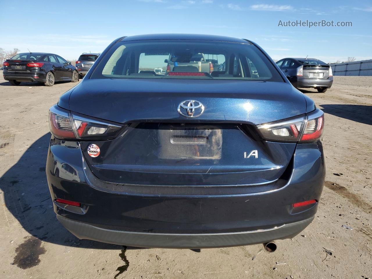 2018 Toyota Yaris Ia  Blue vin: 3MYDLBYV1JY330775