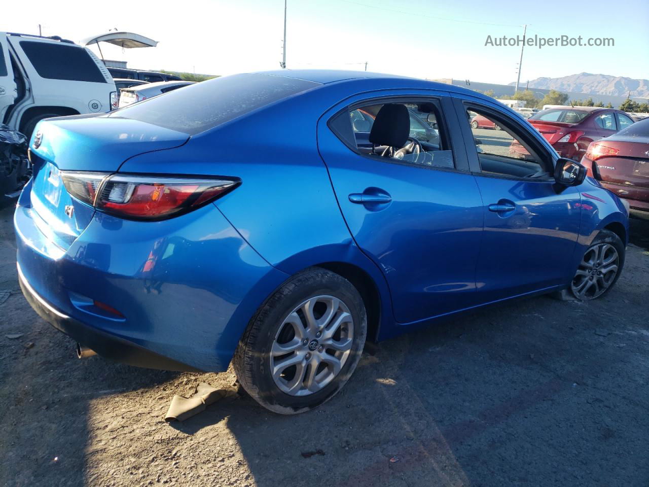 2018 Toyota Yaris Ia  Blue vin: 3MYDLBYV2JY300281