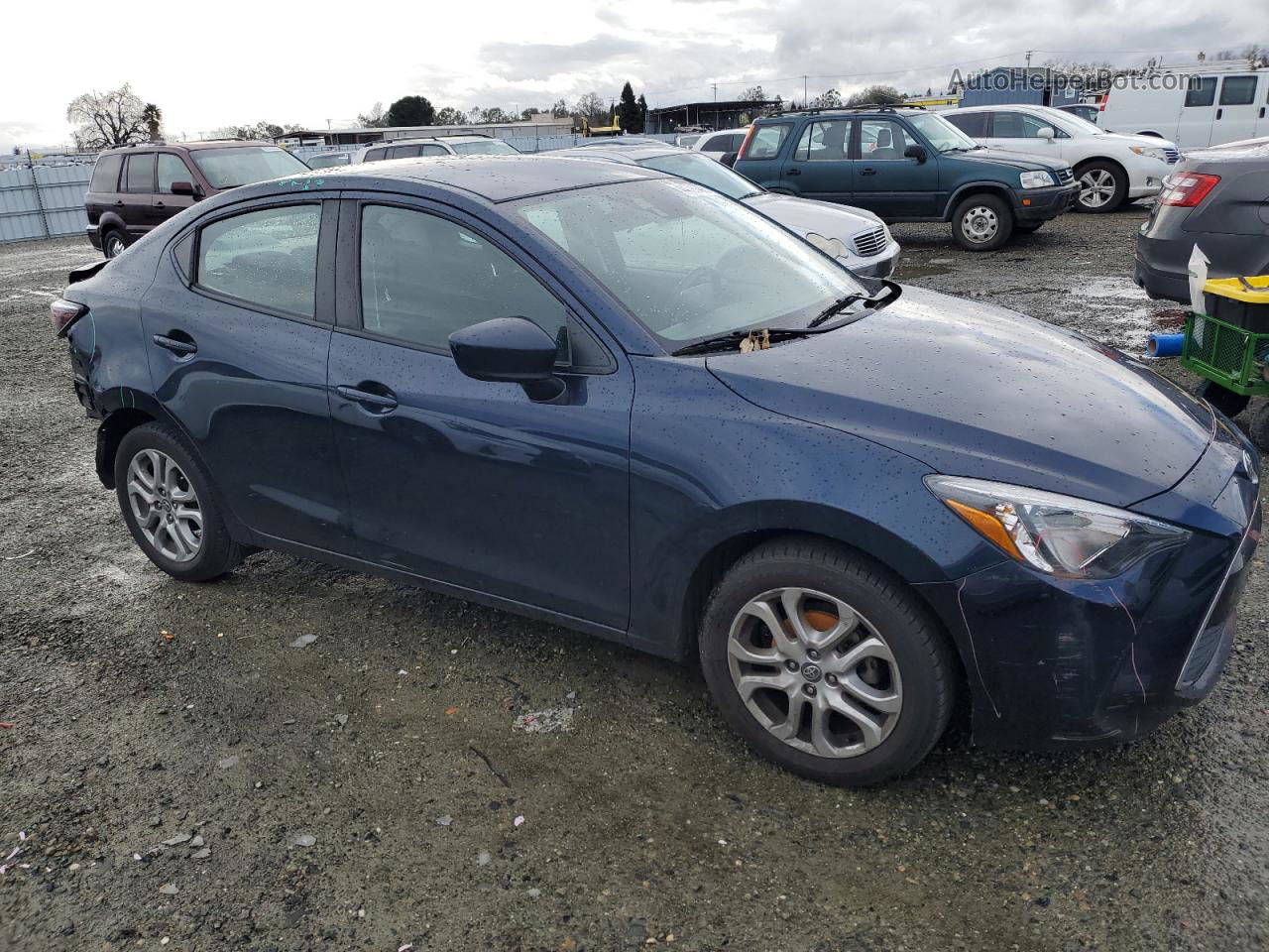 2018 Toyota Yaris Ia  Blue vin: 3MYDLBYV2JY312415