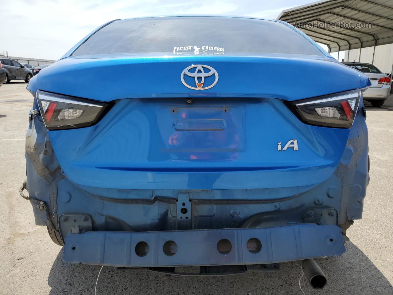 2018 Toyota Yaris Ia  Blue vin: 3MYDLBYV2JY317484