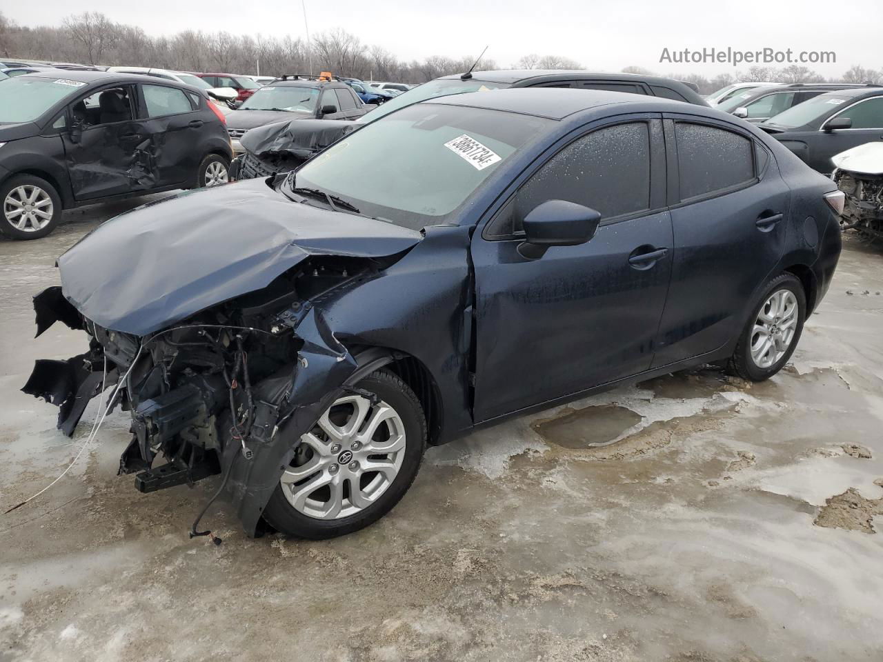 2018 Toyota Yaris Ia  Black vin: 3MYDLBYV3JY315338