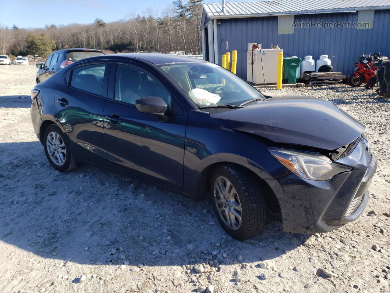 2018 Toyota Yaris Ia  Blue vin: 3MYDLBYV3JY325965