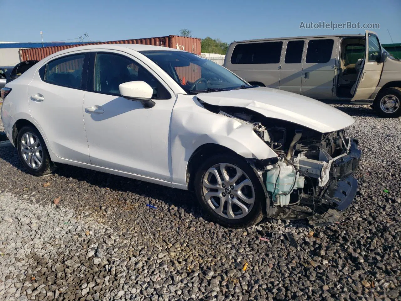 2018 Toyota Yaris Ia  White vin: 3MYDLBYV3JY329255
