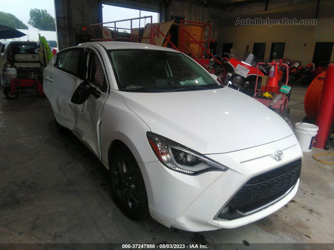 2019 Toyota Yaris Sedan L/le/xle White vin: 3MYDLBYV3KY506615